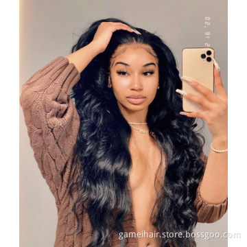 Cheap wig 13*4 Lace Front Wigs Human Hair Body Wave Transparent Super Thin Lace Remy Wigs
